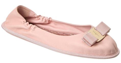 ferragamo pink flats.